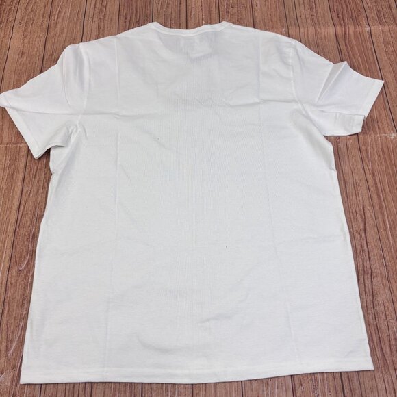 Champion Heritage Heavyweight White T-Shirt With Embroidered Logo Size L - Picture 2 of 9